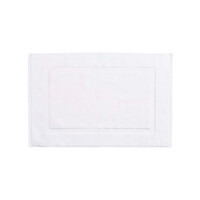 Toalla tapete Blanca Real con recuadro 55 cm x 90 cm y 400 g - Plus*