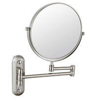 Espejo de Vanidad Montable, marca Hospex, aumento de 5x y di&aacute;metro de 8". Acabado en cromo